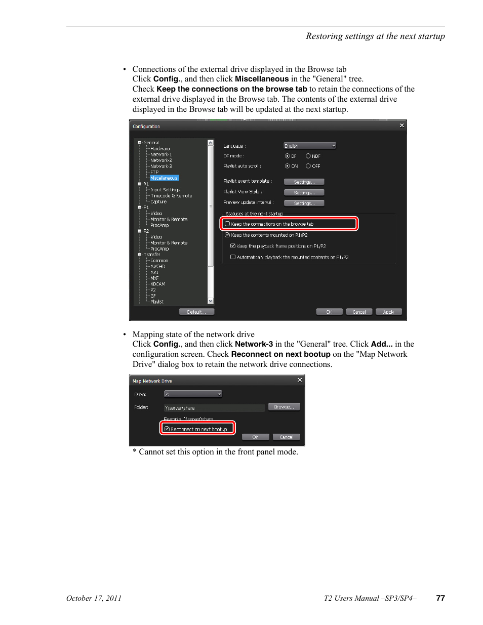 Grass Valley T2 Classic iDDR User Manual | Page 77 / 126