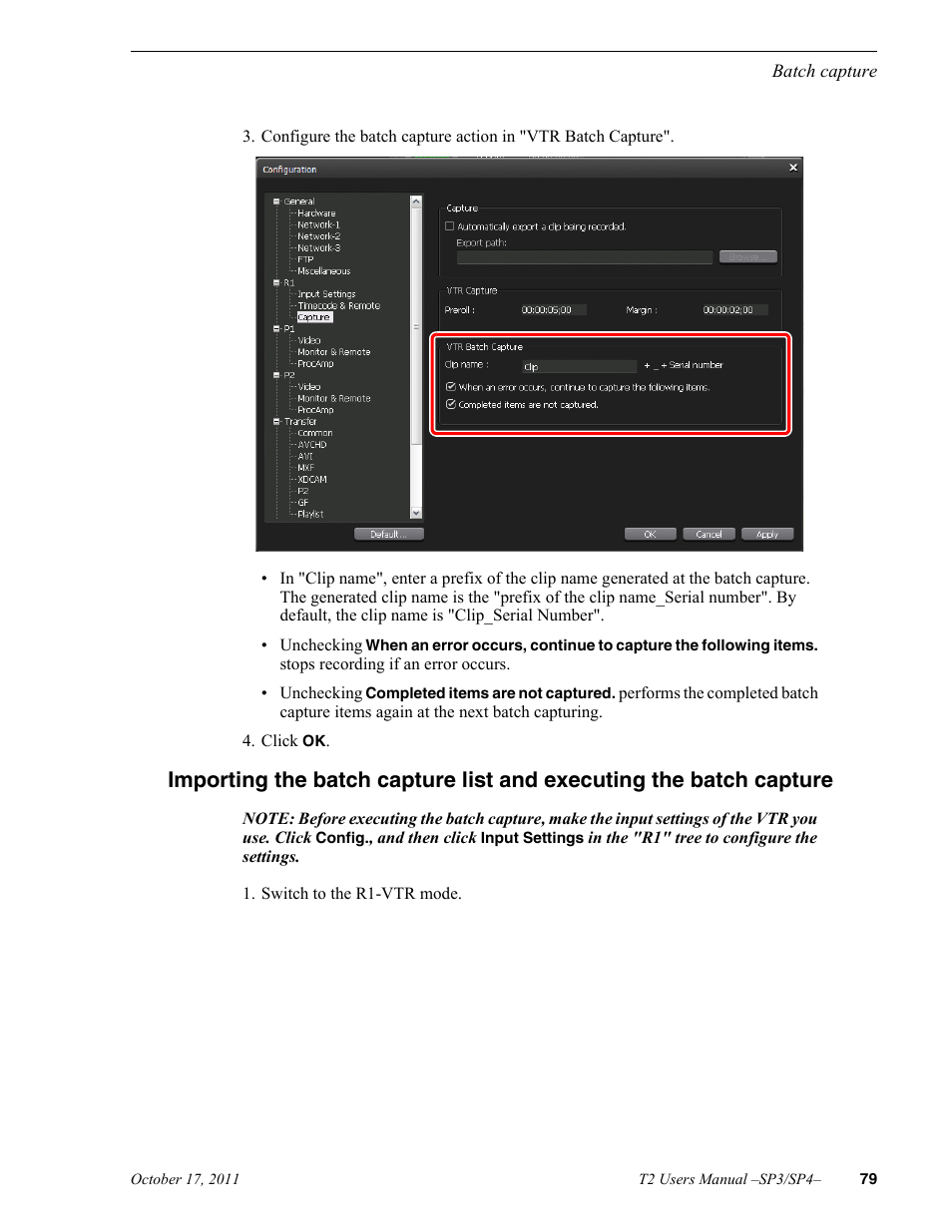 Grass Valley T2 Classic iDDR User Manual | Page 79 / 126