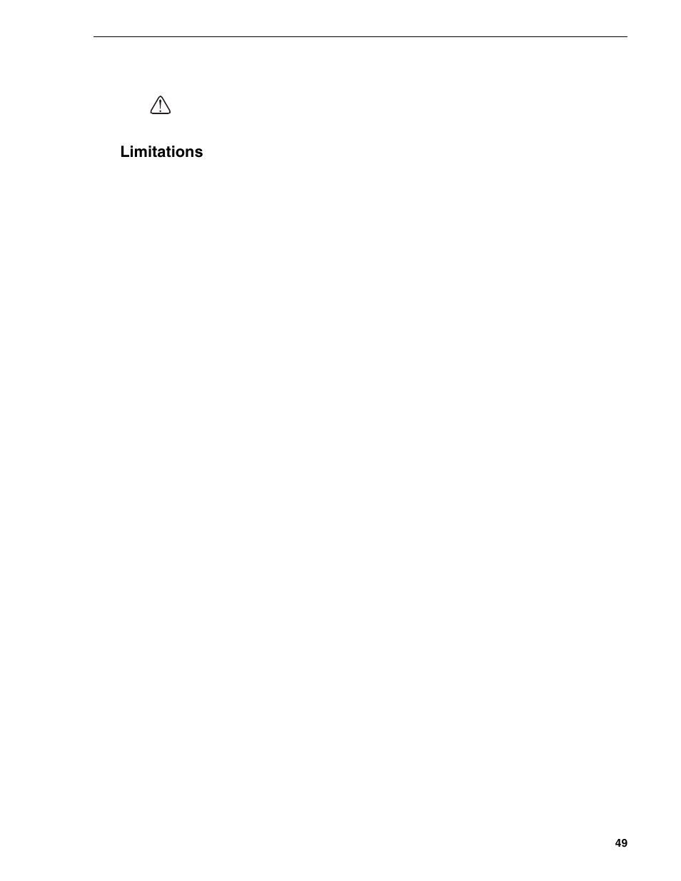 Limitations | Grass Valley T2 Classic iDDR Addendum User Manual | Page 49 / 65