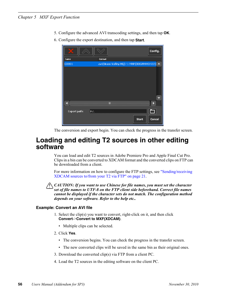 Grass Valley T2 Classic iDDR Addendum User Manual | Page 56 / 65