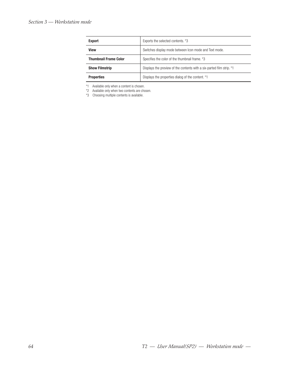 Grass Valley T2 Classic iDDR Workstation Mode SP2 User Manual | Page 64 / 116