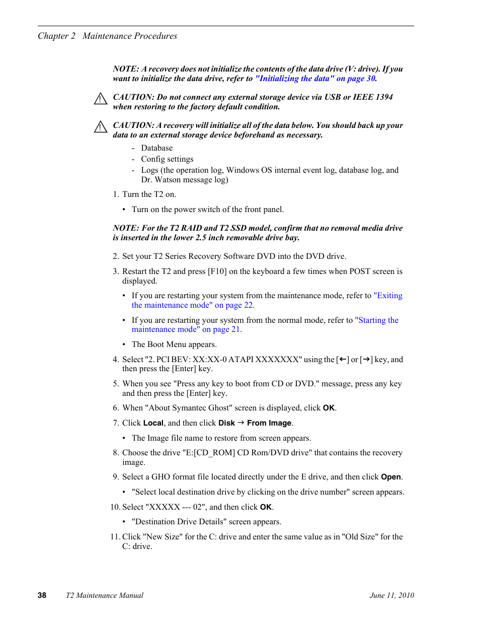 Grass Valley T2 Classic iDDR SP2 User Manual | Page 38 / 54