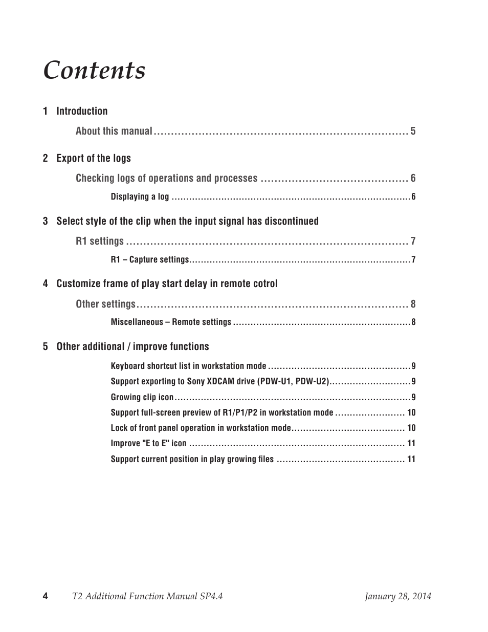 Grass Valley T2 Classic iDDR Additional Function Manual SP4.4 User Manual | Page 4 / 11