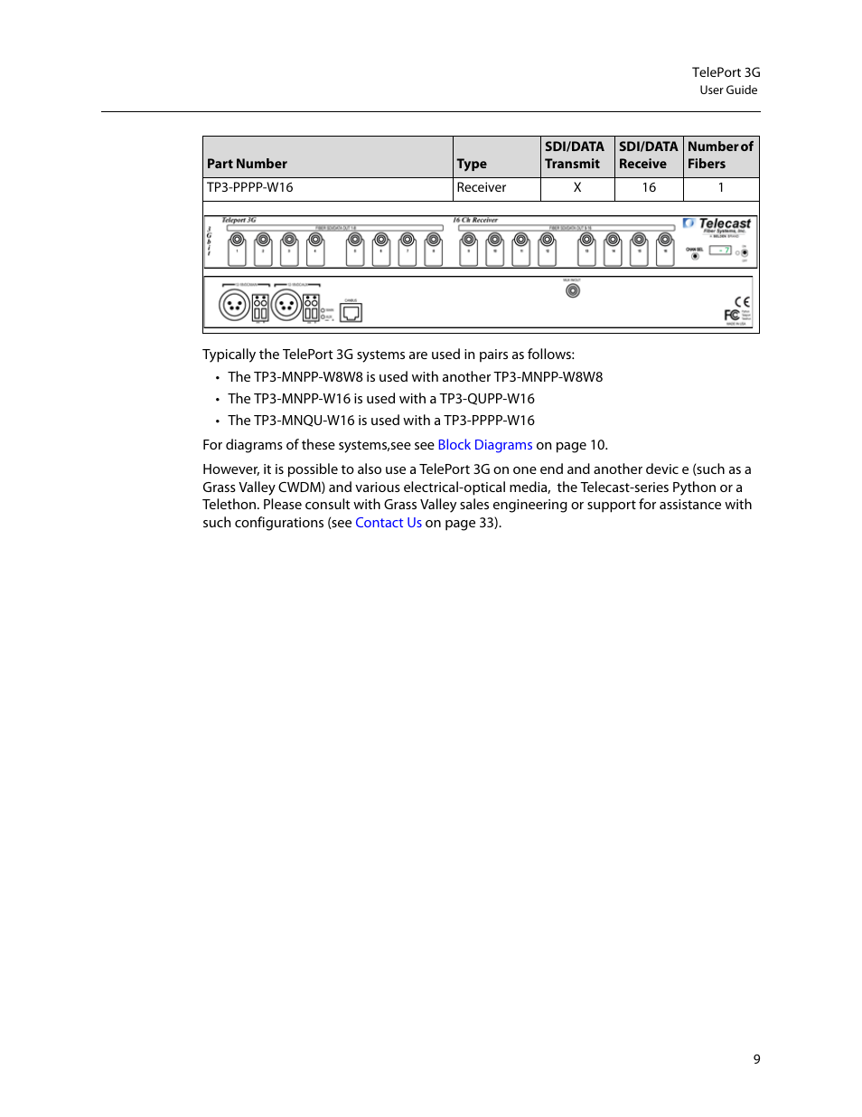 Grass Valley TelePort 3G User Manual | Page 13 / 37