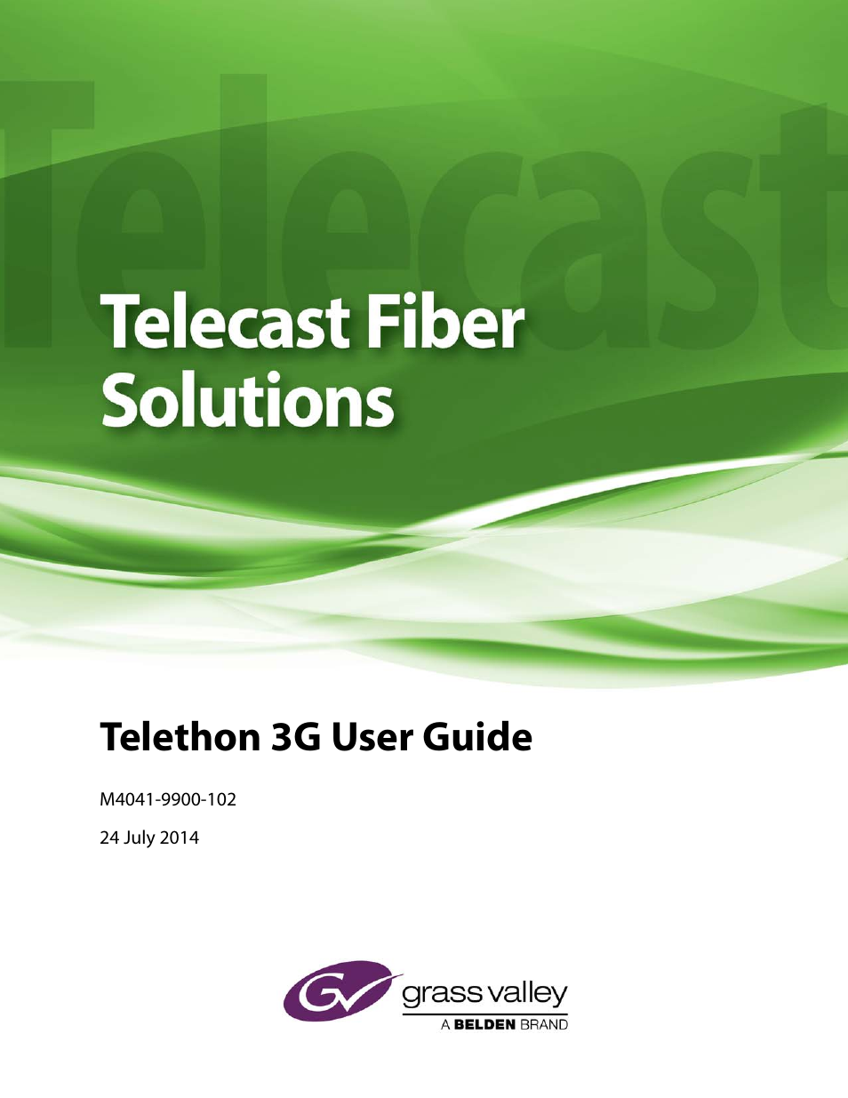 Grass Valley Telethon 3G User Manual | 29 pages