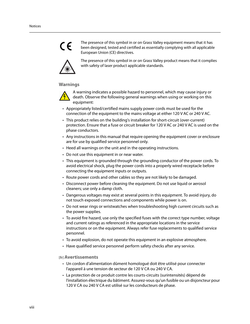 Grass Valley Thunder 80 v.1.0 User Manual | Page 8 / 65