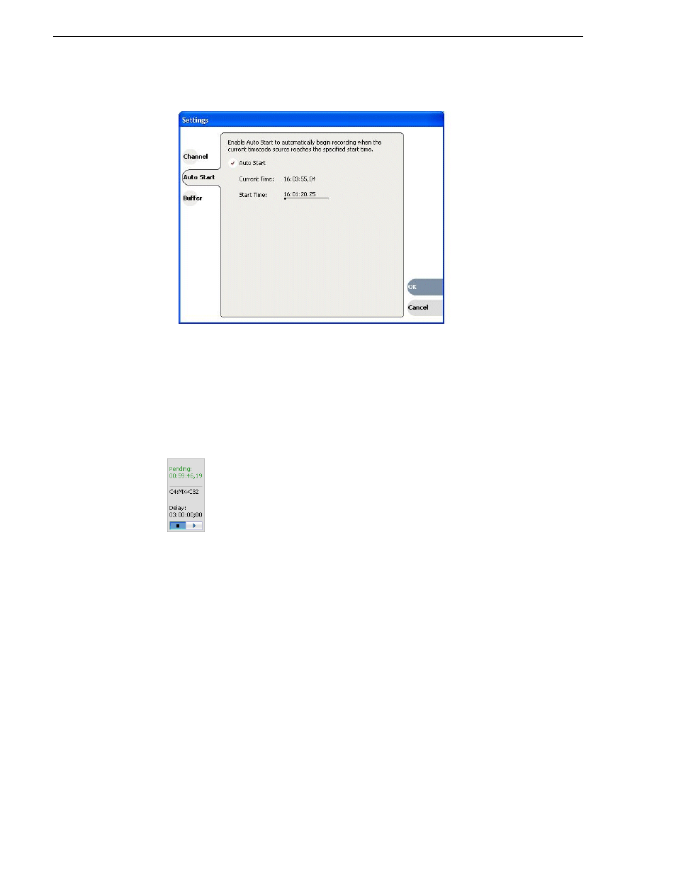 Stopping a timedelay session, Modifying the time of day timecode source | Grass Valley Time Delay v.3.1 User Manual | Page 14 / 20