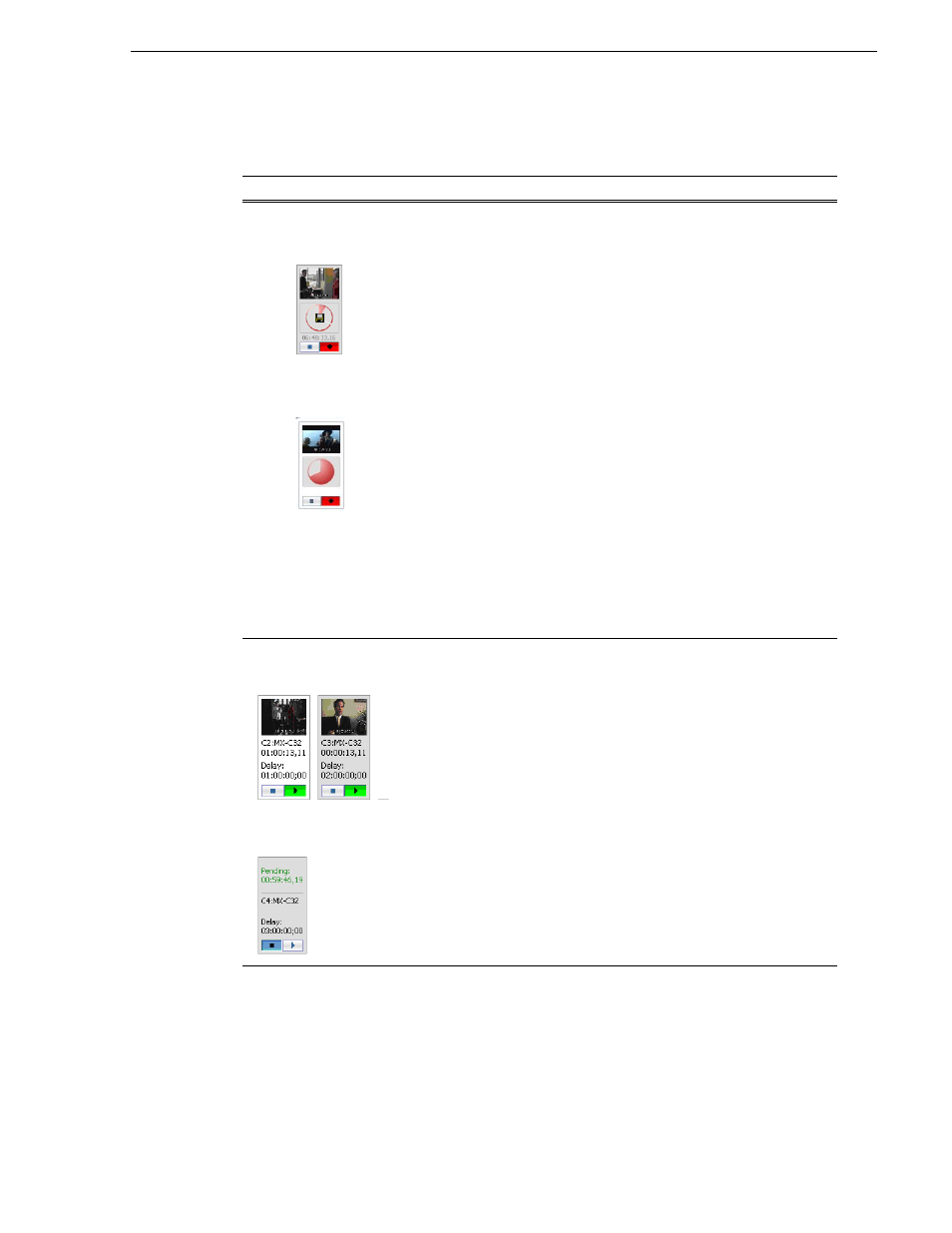 Timedelay channel panes | Grass Valley Time Delay v.3.1 User Manual | Page 9 / 20