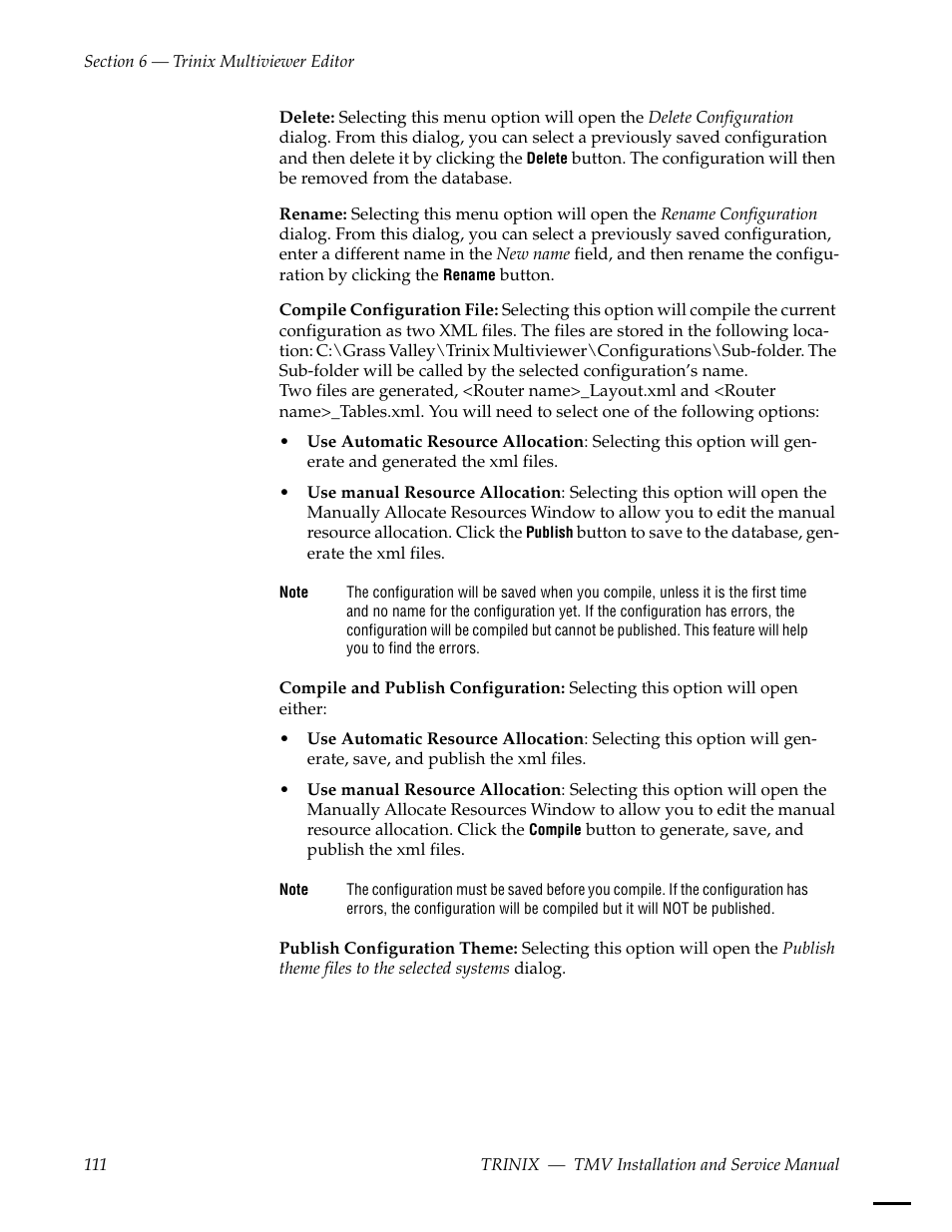Grass Valley Trinix Multiviewer Installation User Manual | Page 111 / 223