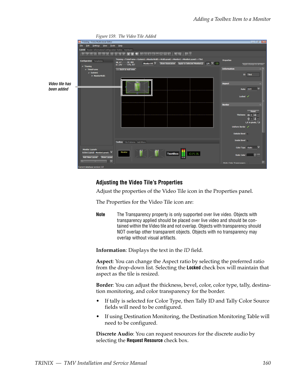 Grass Valley Trinix Multiviewer Installation User Manual | Page 160 / 223