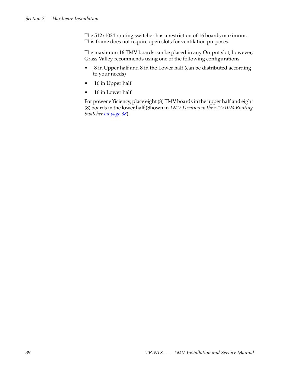 Grass Valley Trinix Multiviewer Installation User Manual | Page 39 / 223