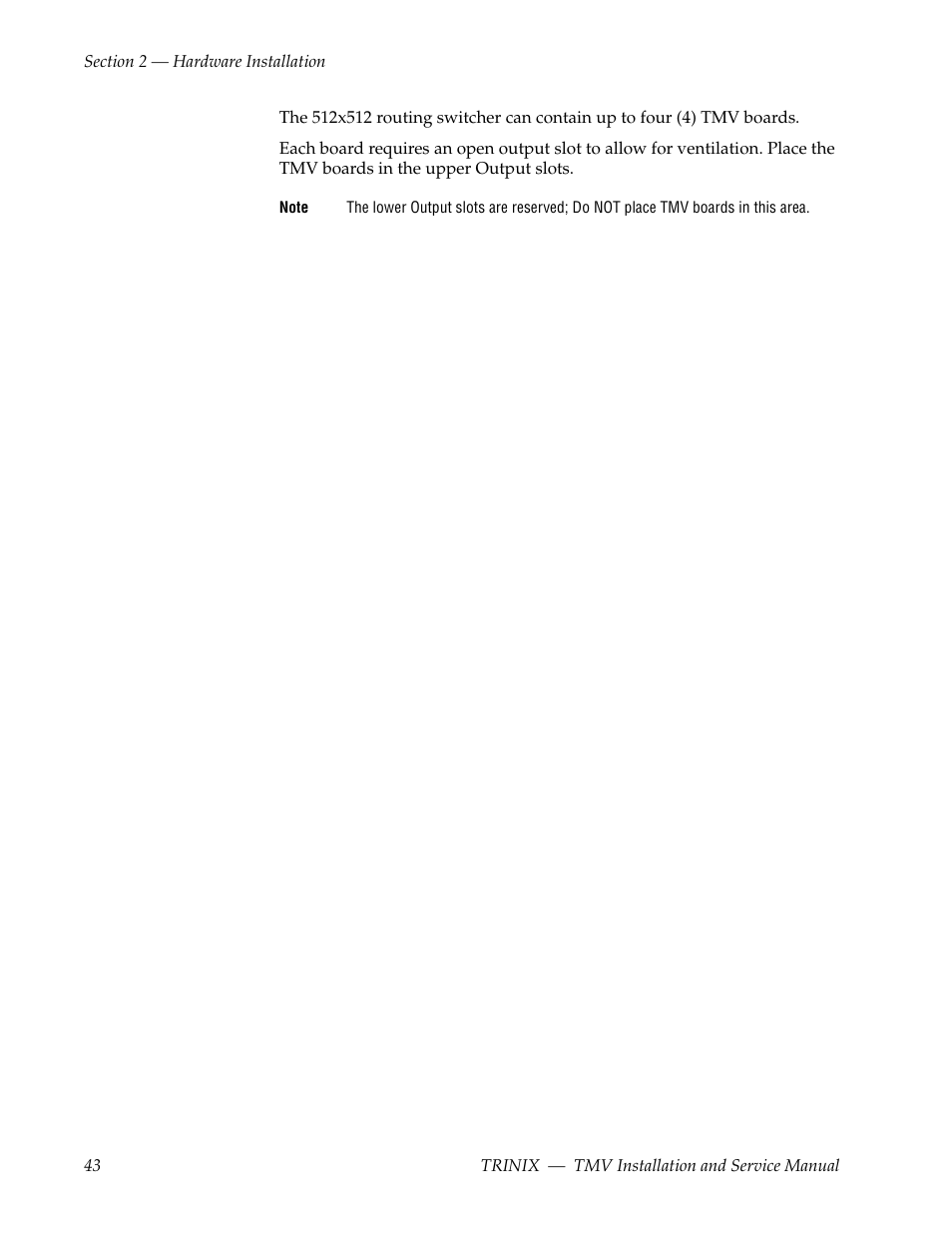 Grass Valley Trinix Multiviewer Installation User Manual | Page 43 / 223