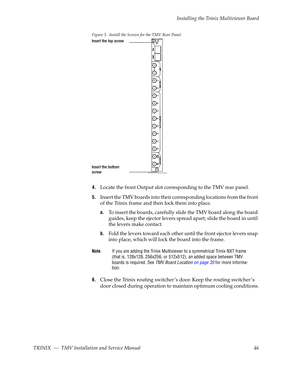 Figure 3 | Grass Valley Trinix Multiviewer Installation User Manual | Page 46 / 223