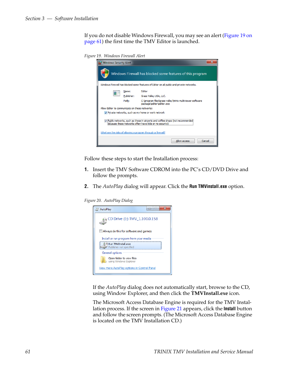 Grass Valley Trinix Multiviewer Installation User Manual | Page 61 / 223