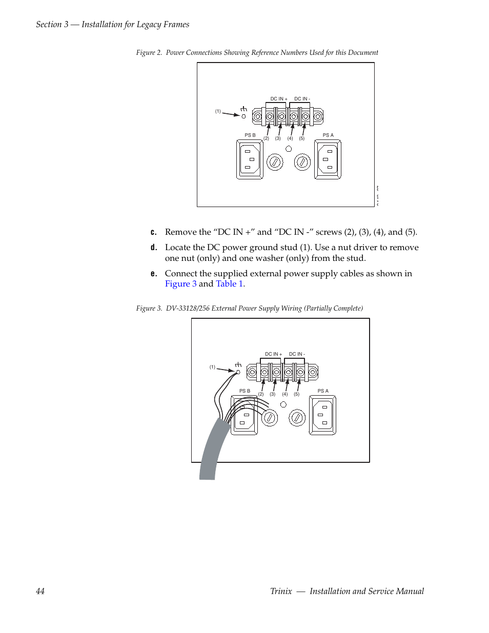 Grass Valley Trinix Back-Up Power Supplies Jan 13 2012 User Manual | Page 44 / 52