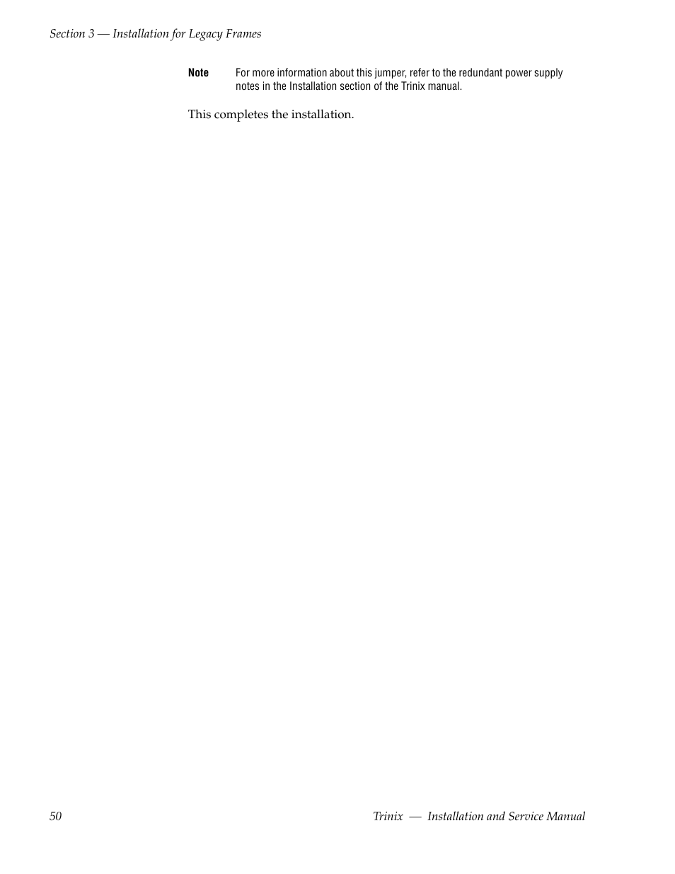 Grass Valley Trinix Back-Up Power Supplies Jan 13 2012 User Manual | Page 50 / 52