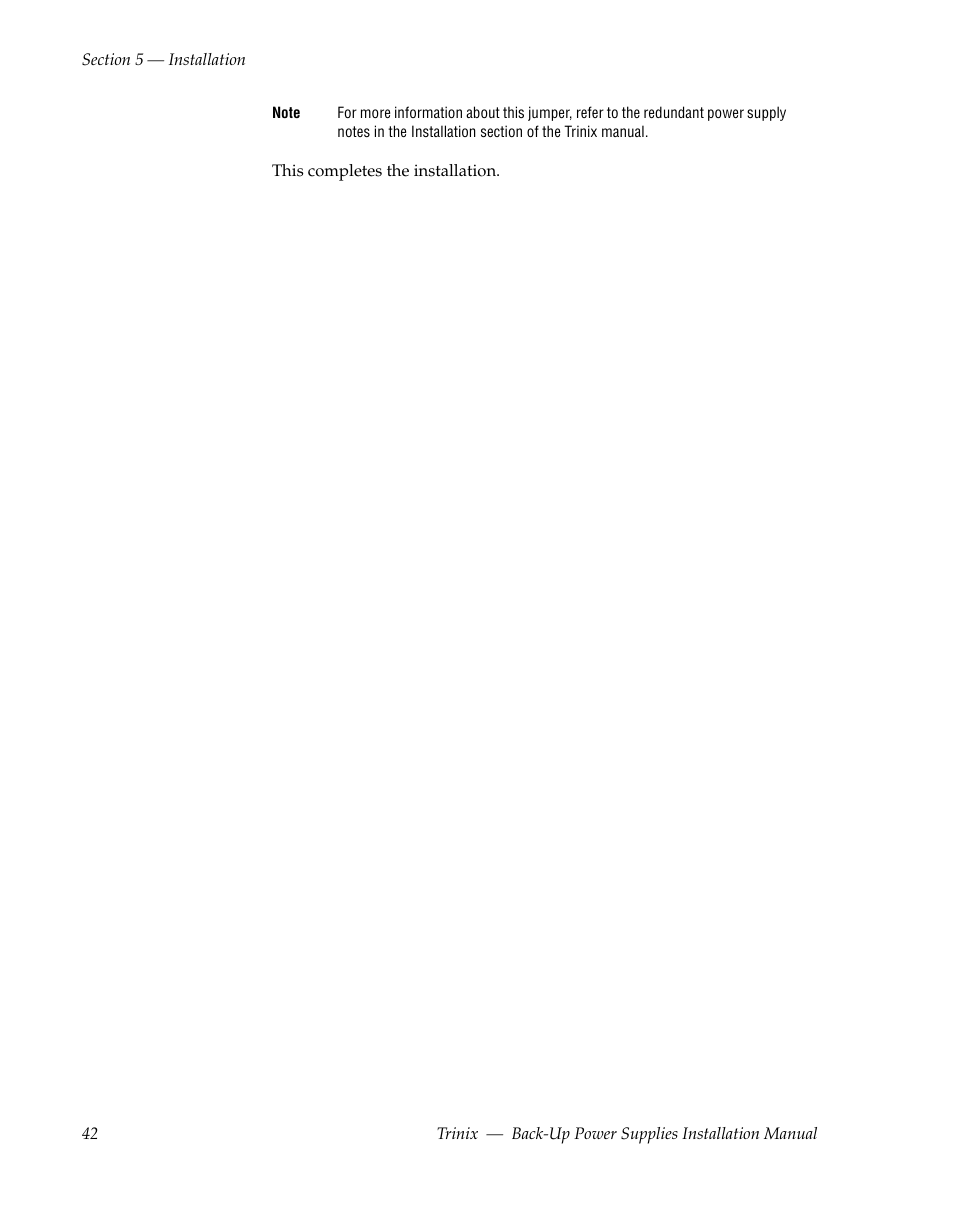 Grass Valley Trinix Back-Up Power Supplies Apr 13 2010 User Manual | Page 42 / 44