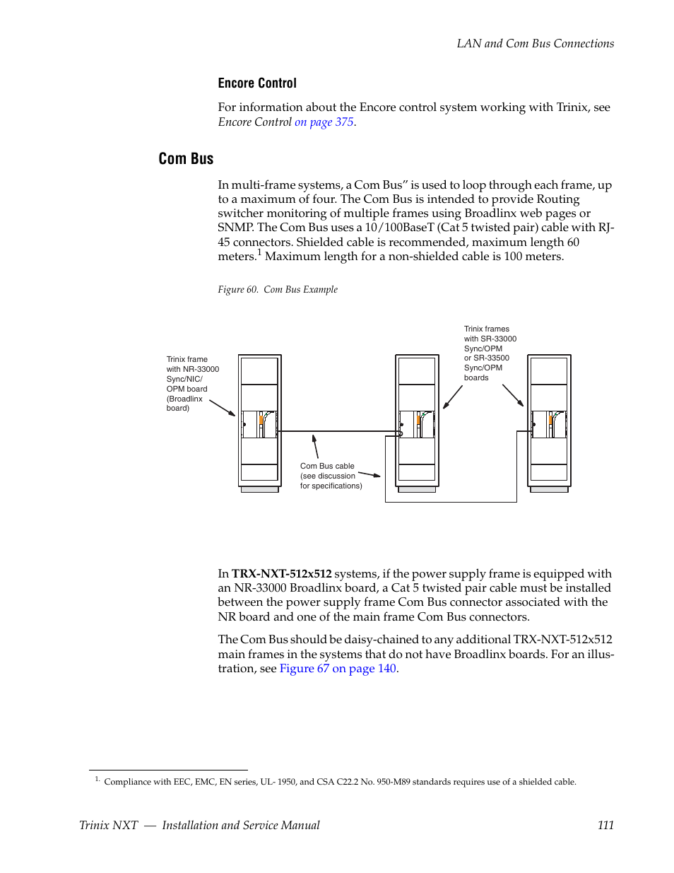 Com bus | Grass Valley Trinix NXT v.3.3.1 User Manual | Page 111 / 453