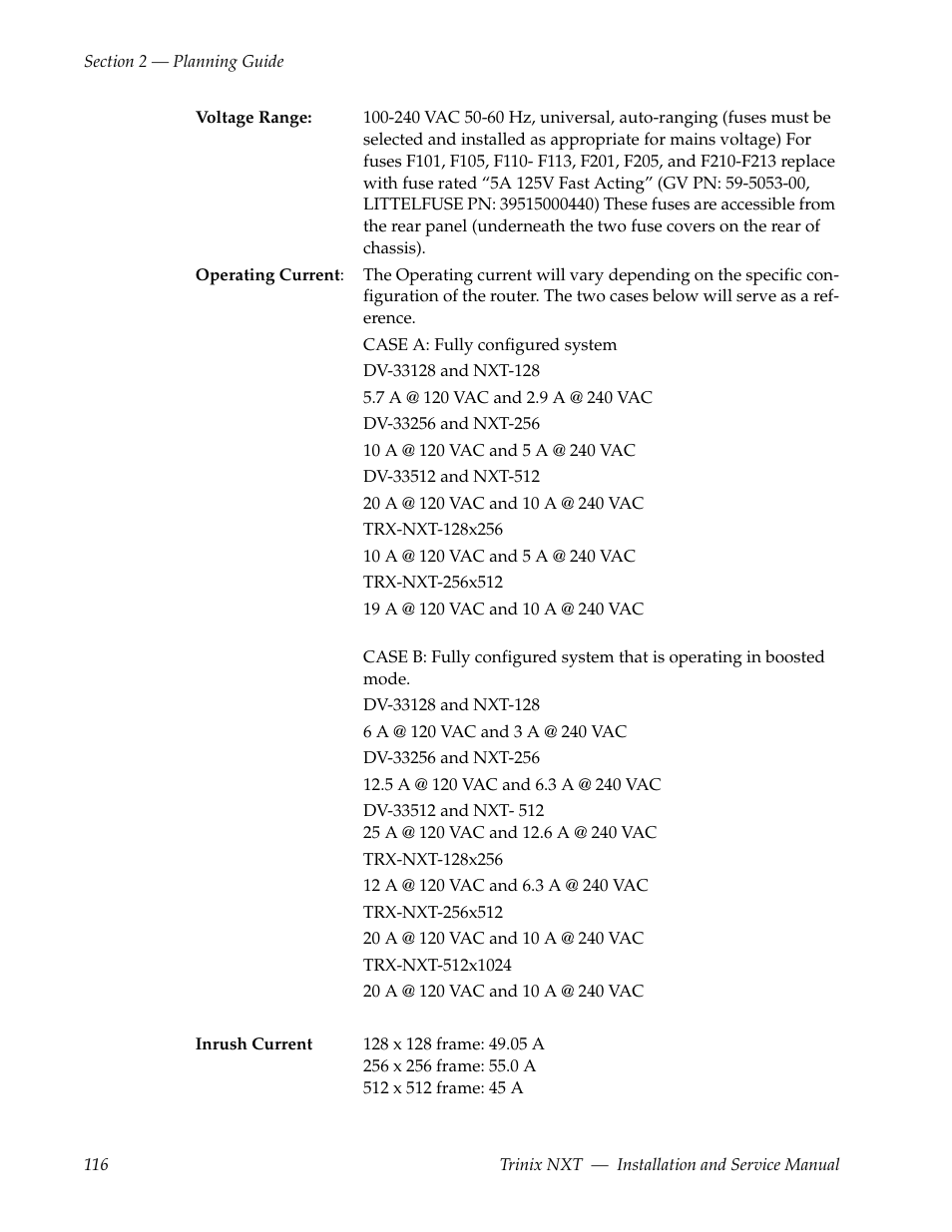 Grass Valley Trinix NXT v.3.3.1 User Manual | Page 116 / 453