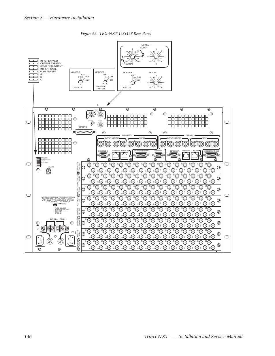 Figure 63 on | Grass Valley Trinix NXT v.3.3.1 User Manual | Page 136 / 453