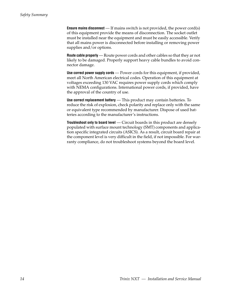 Grass Valley Trinix NXT v.3.3.1 User Manual | Page 14 / 453