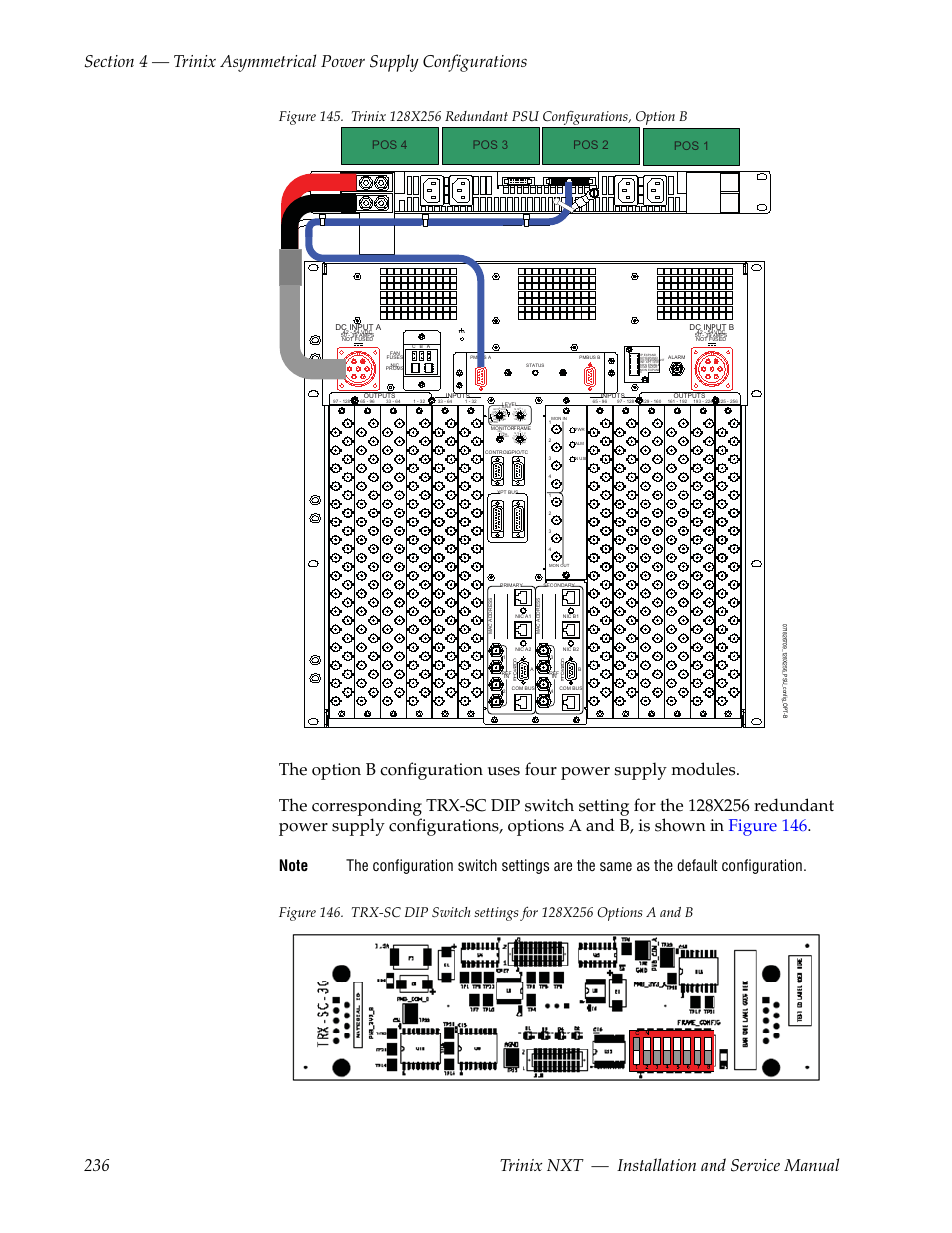 Pos 1 pos 2 pos 3 pos 4 | Grass Valley Trinix NXT v.3.3.1 User Manual | Page 236 / 453