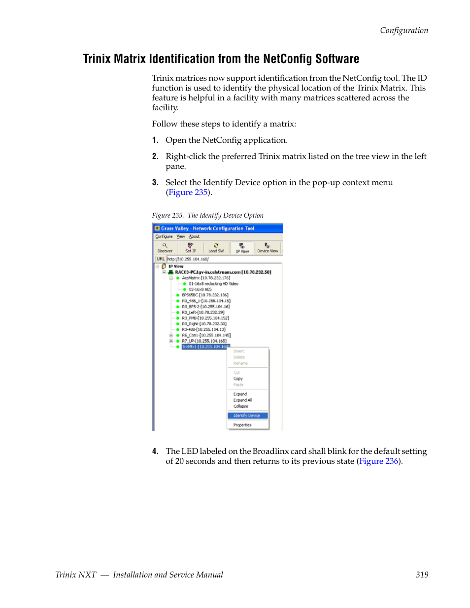 Grass Valley Trinix NXT v.3.3.1 User Manual | Page 319 / 453