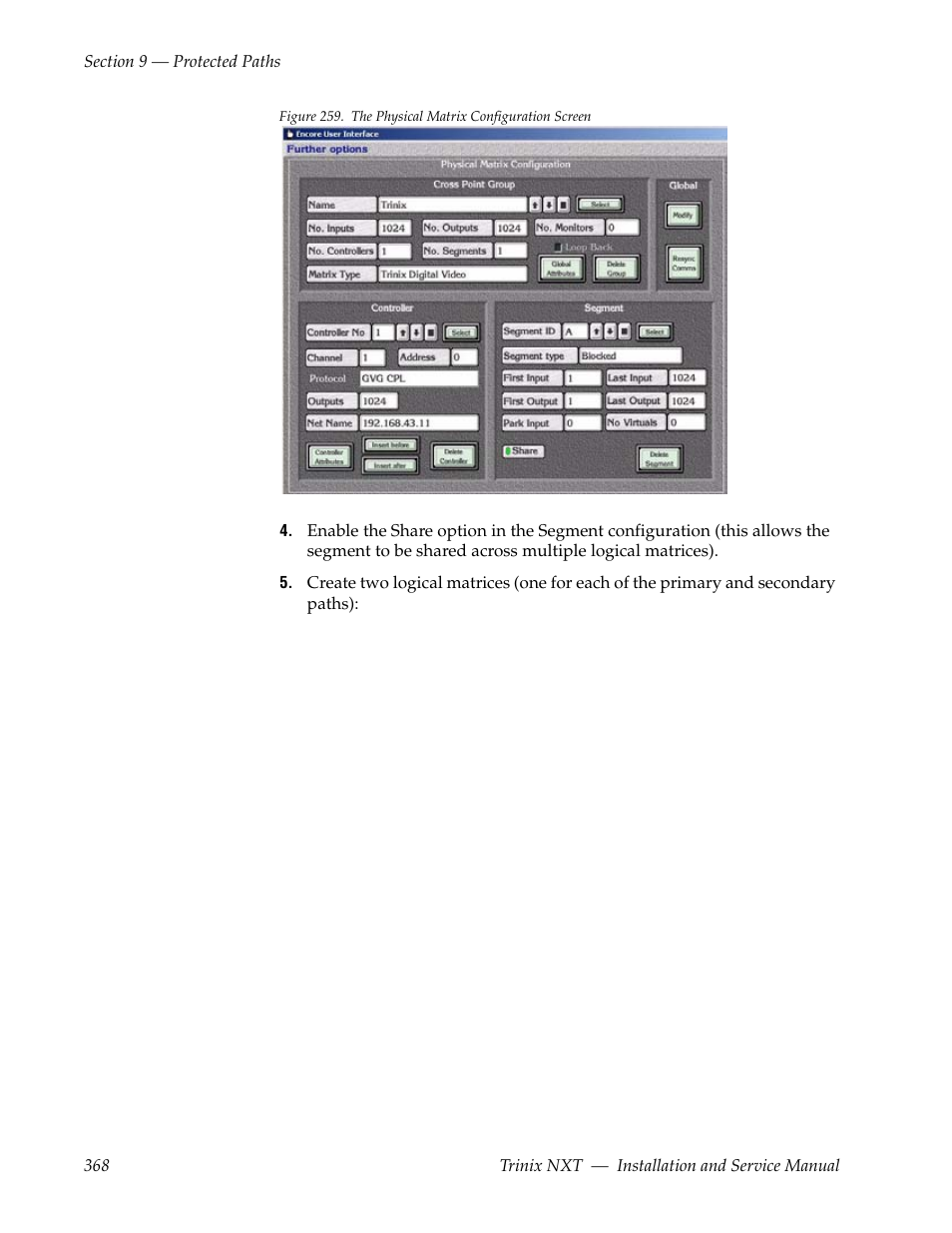 Grass Valley Trinix NXT v.3.3.1 User Manual | Page 368 / 453