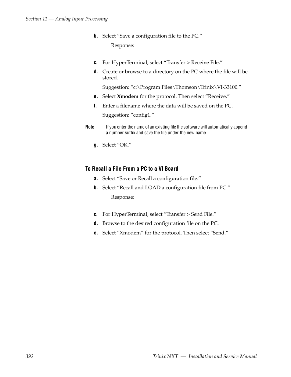 Grass Valley Trinix NXT v.3.3.1 User Manual | Page 392 / 453