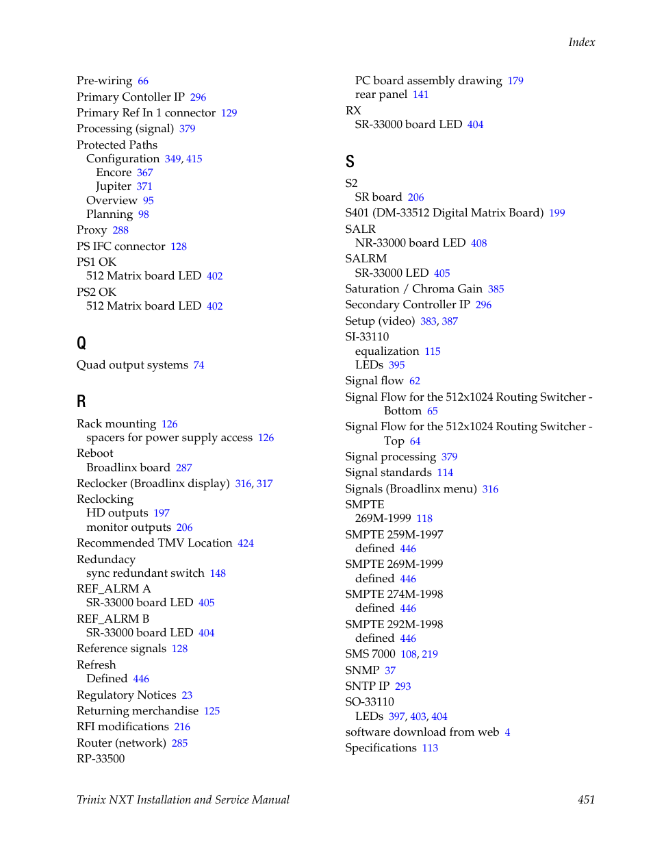 Grass Valley Trinix NXT v.3.3.1 User Manual | Page 451 / 453