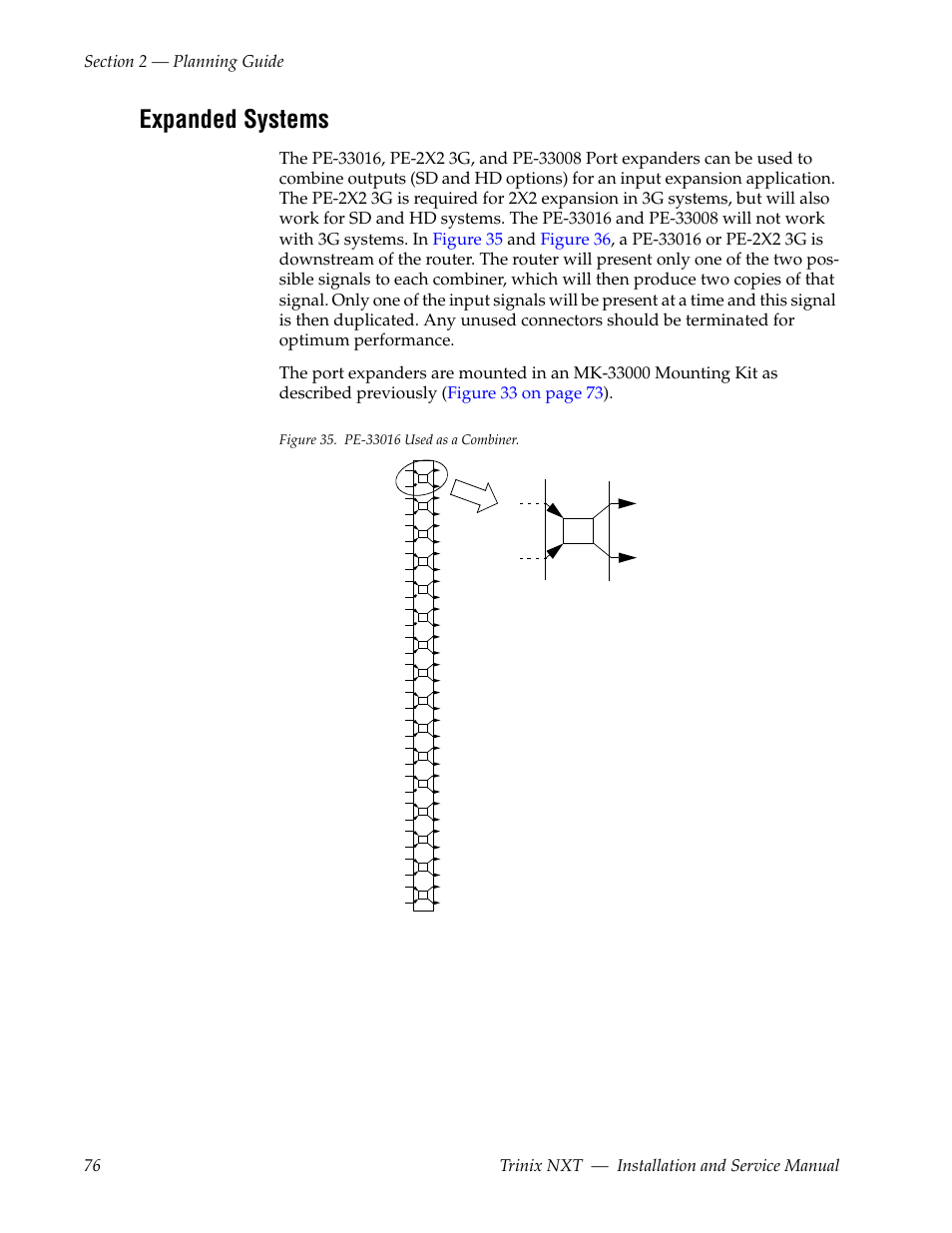 Expanded systems | Grass Valley Trinix NXT v.3.3.1 User Manual | Page 76 / 453