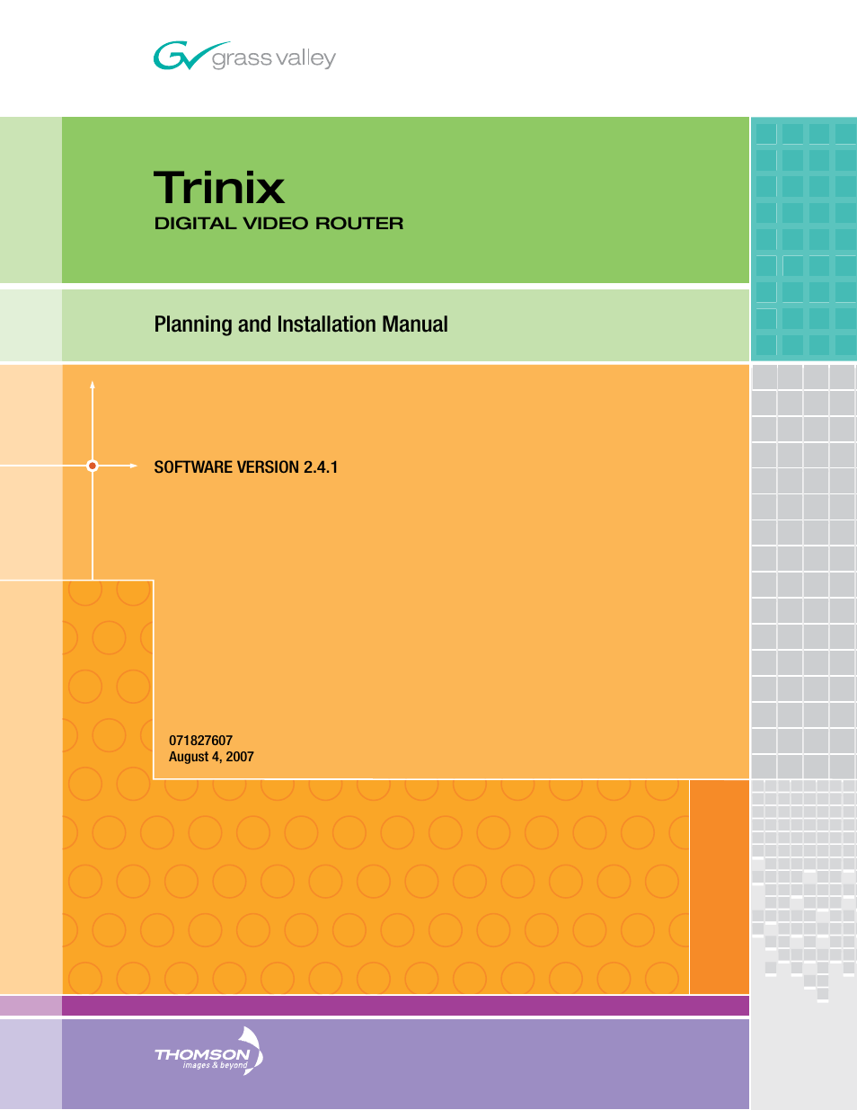 Grass Valley Trinix v.2.4.1 User Manual | 232 pages