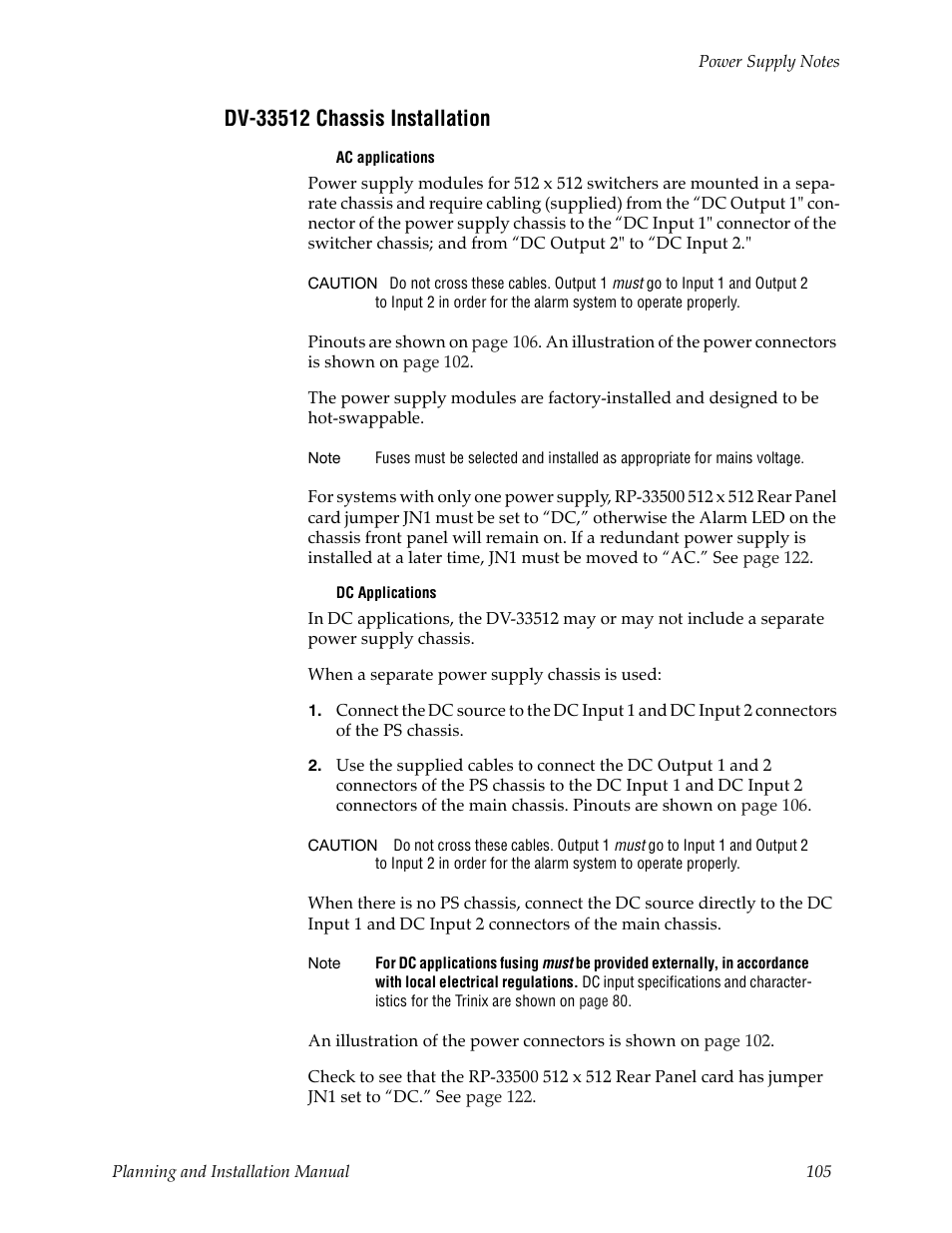 Dv-33512 chassis installation | Grass Valley Trinix v.2.4.1 User Manual | Page 105 / 232