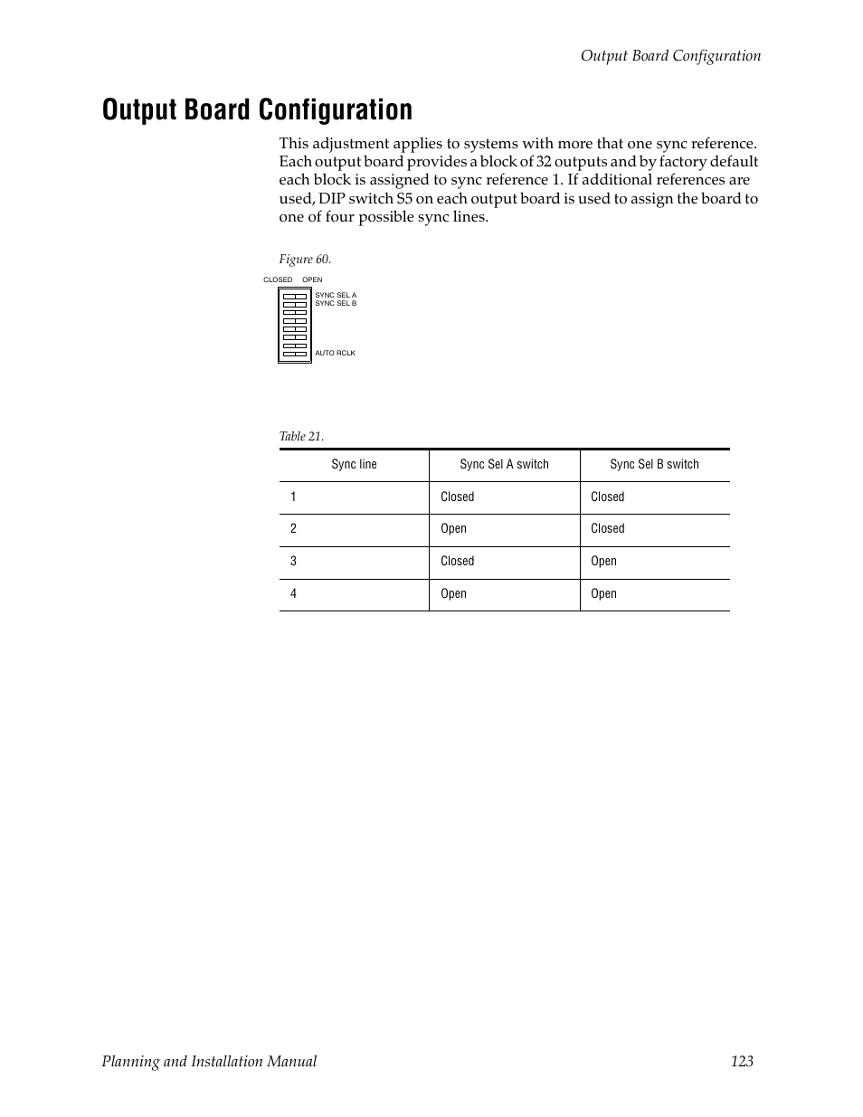 Output board configuration | Grass Valley Trinix v.2.4.1 User Manual | Page 123 / 232