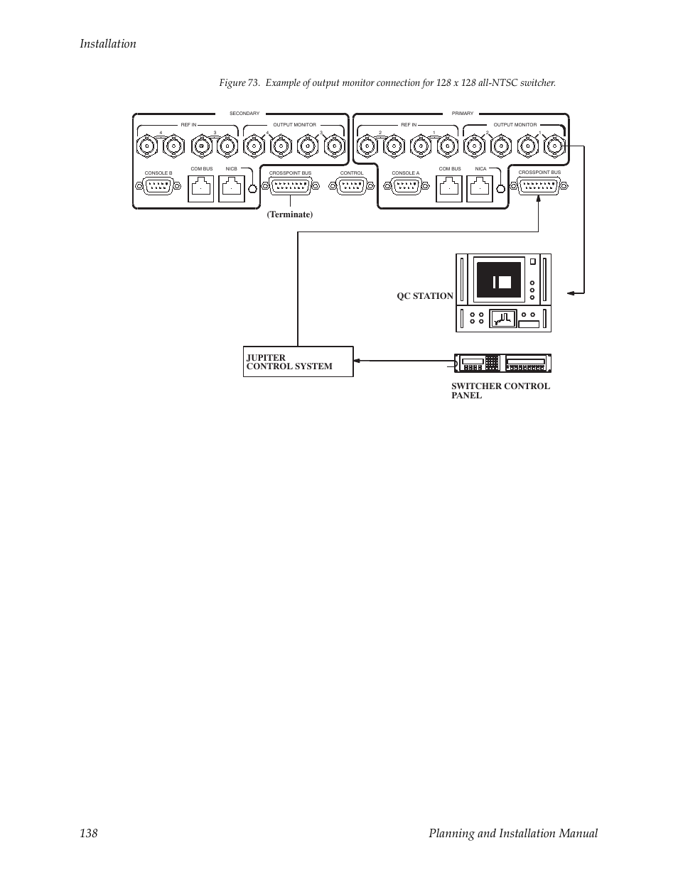 Installation 138 planning and installation manual | Grass Valley Trinix v.2.4.1 User Manual | Page 138 / 232