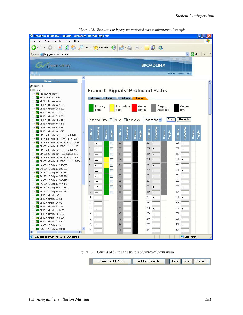 Figure 105, Shows an exampl | Grass Valley Trinix v.2.4.1 User Manual | Page 181 / 232