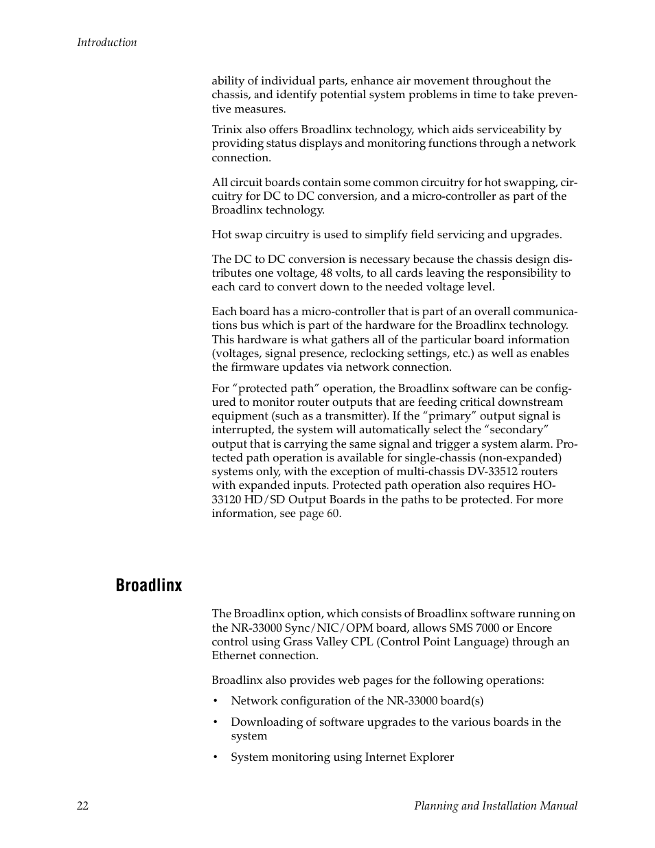 Broadlinx | Grass Valley Trinix v.2.4.1 User Manual | Page 22 / 232
