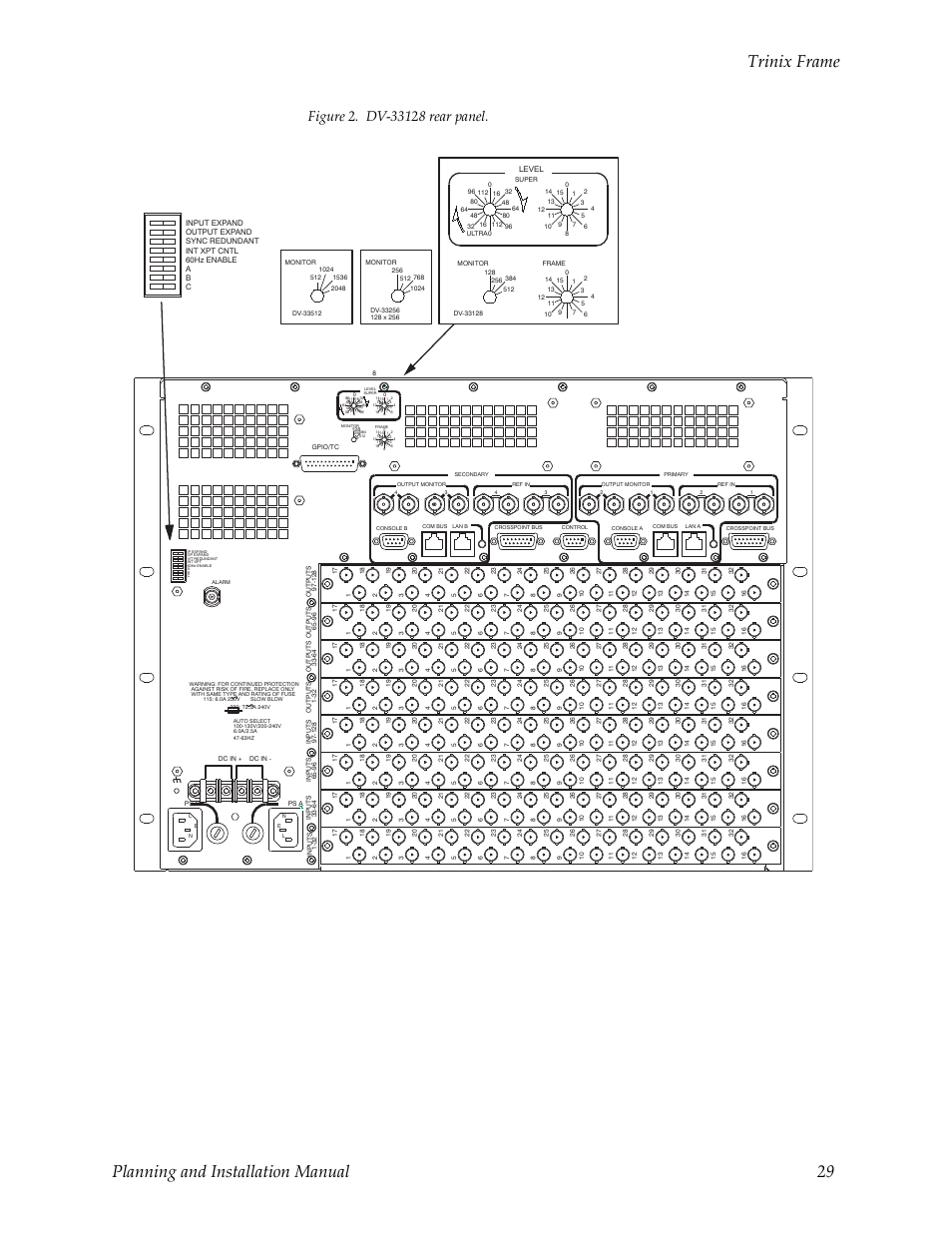 Figure 2, Trinix frame planning and installation manual 29 | Grass Valley Trinix v.2.4.1 User Manual | Page 29 / 232