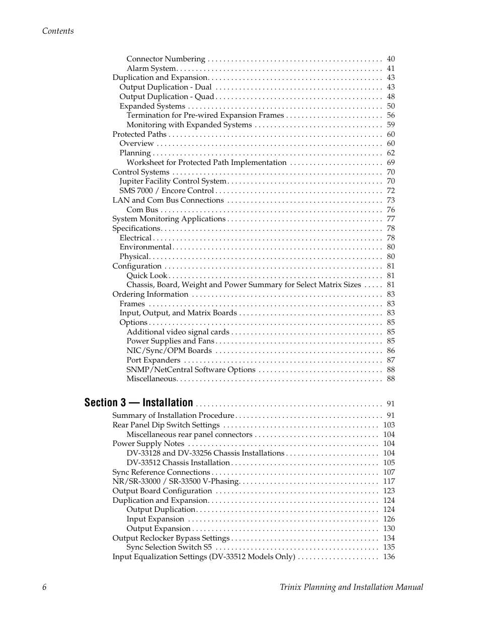 Grass Valley Trinix v.2.4.1 User Manual | Page 6 / 232