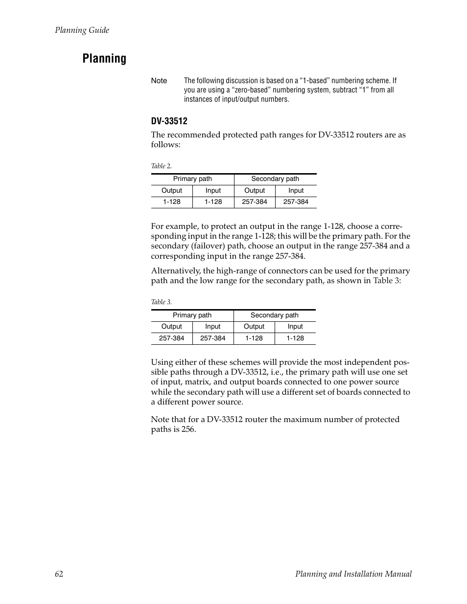 Planning | Grass Valley Trinix v.2.4.1 User Manual | Page 62 / 232