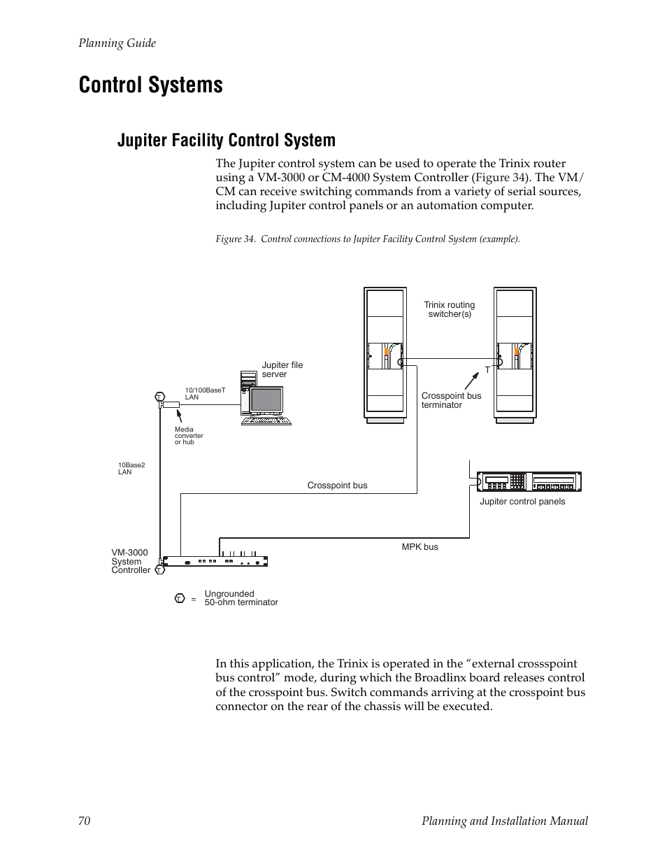 Control systems, Jupiter facility control system | Grass Valley Trinix v.2.4.1 User Manual | Page 70 / 232