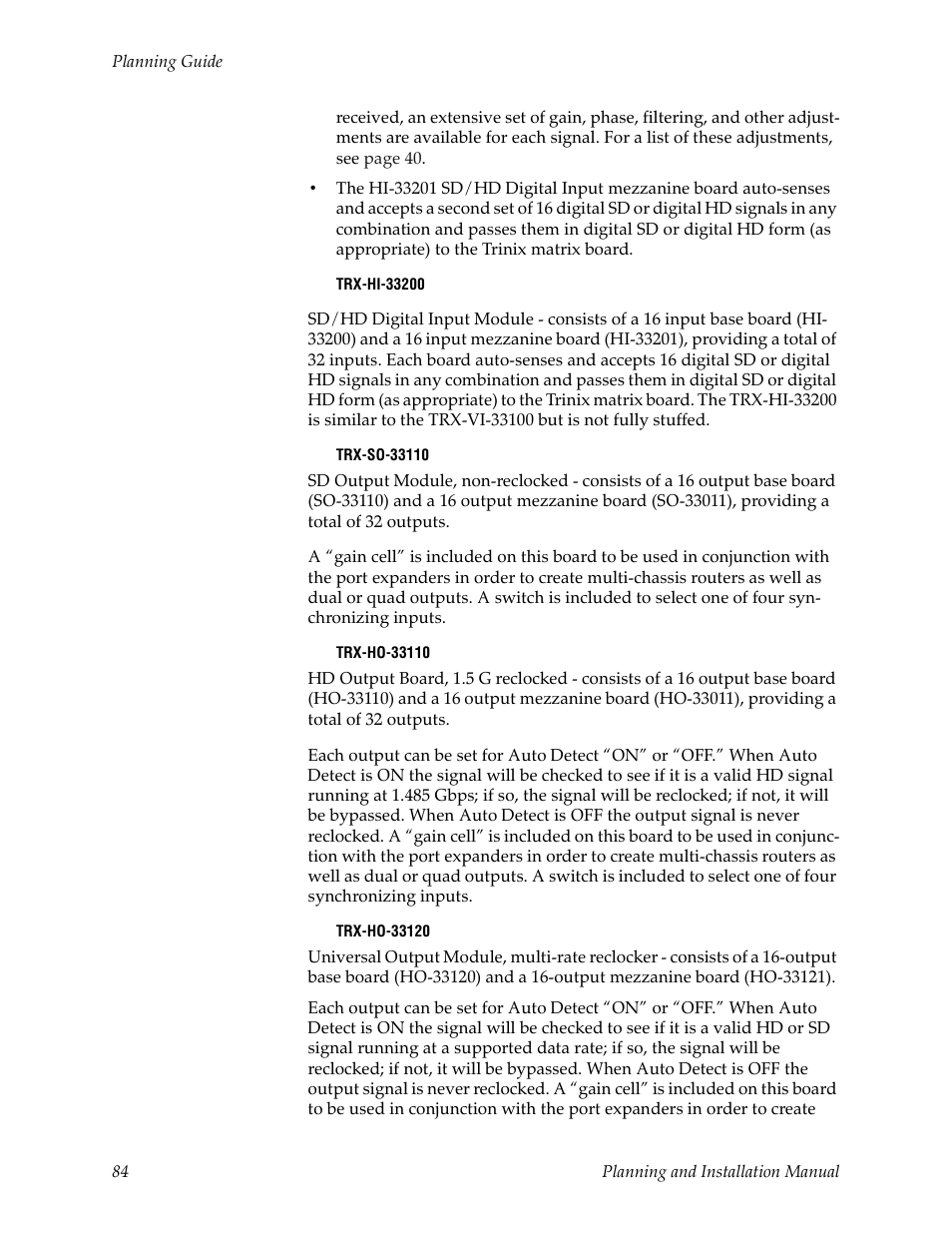 Grass Valley Trinix v.2.4.1 User Manual | Page 84 / 232