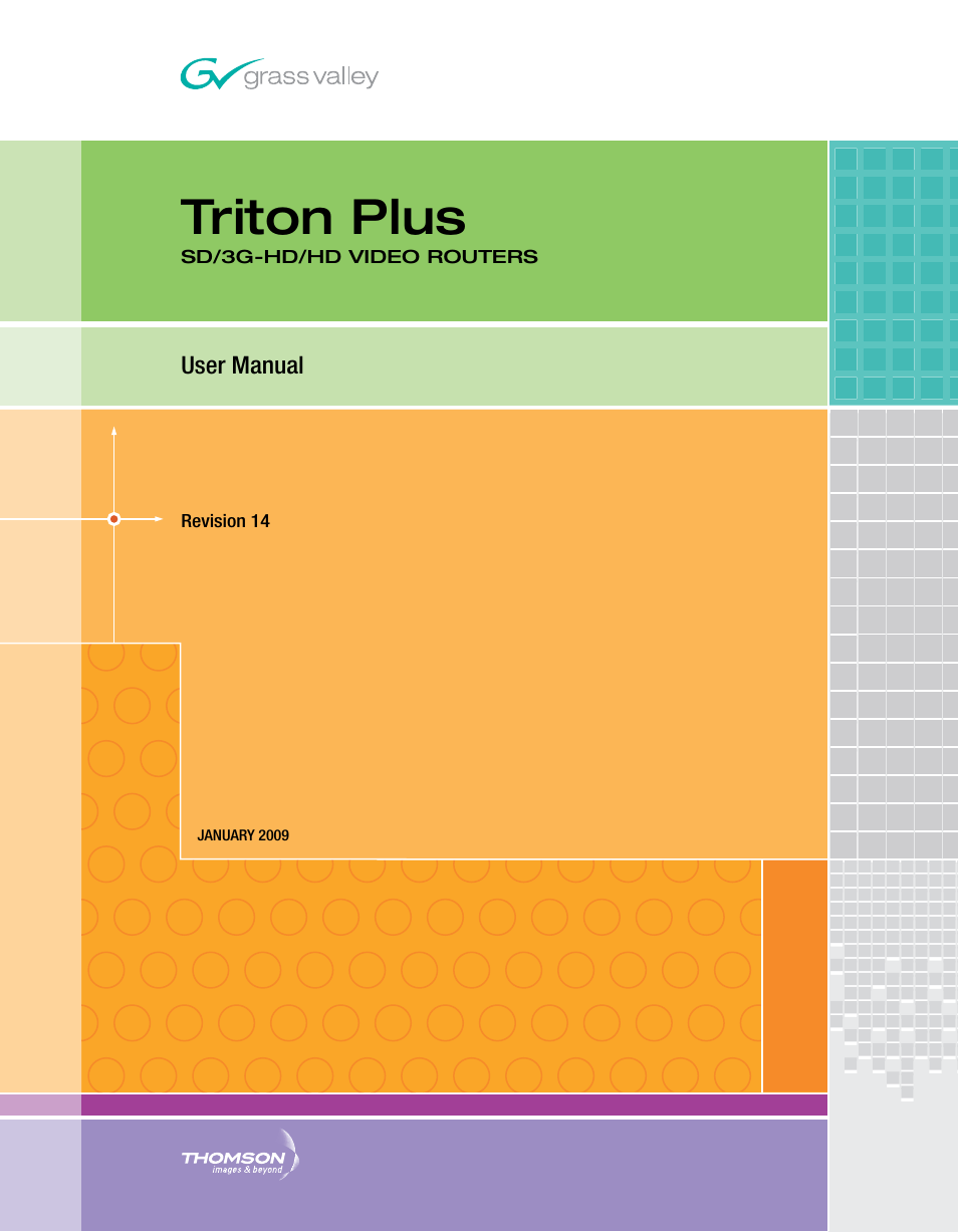 Grass Valley Triton Plus Revision Video Routers 14 User Manual | 34 pages