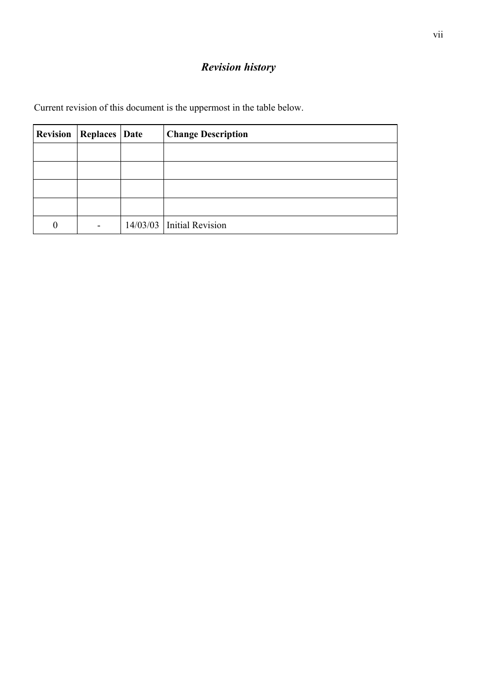Revision history | Grass Valley TTN-HDS-1616 User Manual | Page 7 / 24
