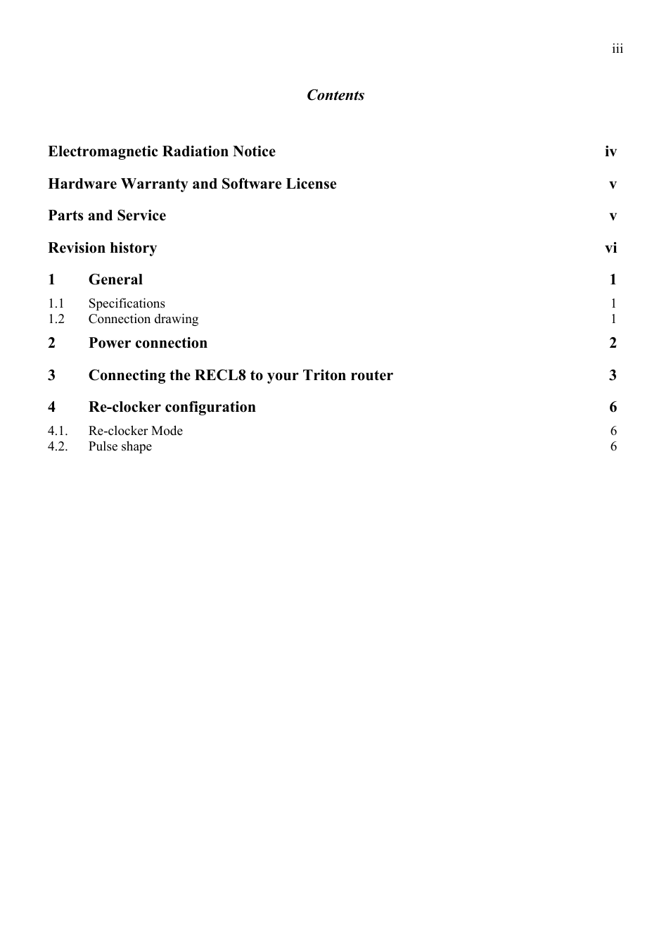 Grass Valley TTN-RECL8 User Manual | Page 3 / 12