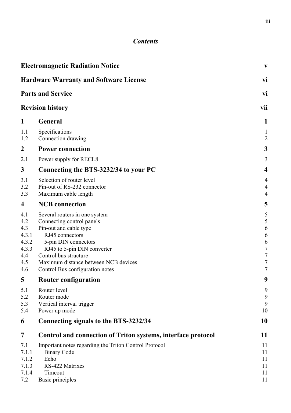 Grass Valley TTN-BTS-3232/34 User Manual | Page 3 / 22