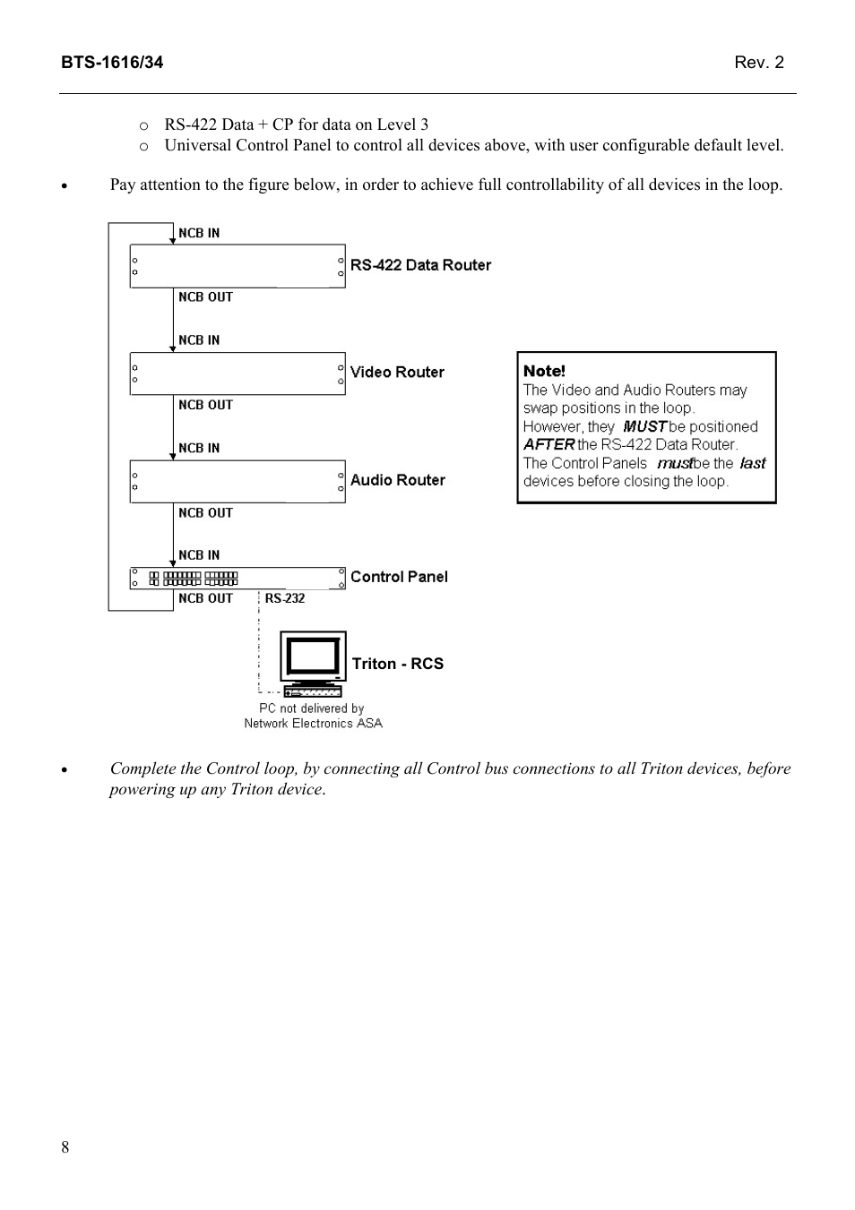 Grass Valley TTN-BTS-1616/34 User Manual | Page 16 / 22