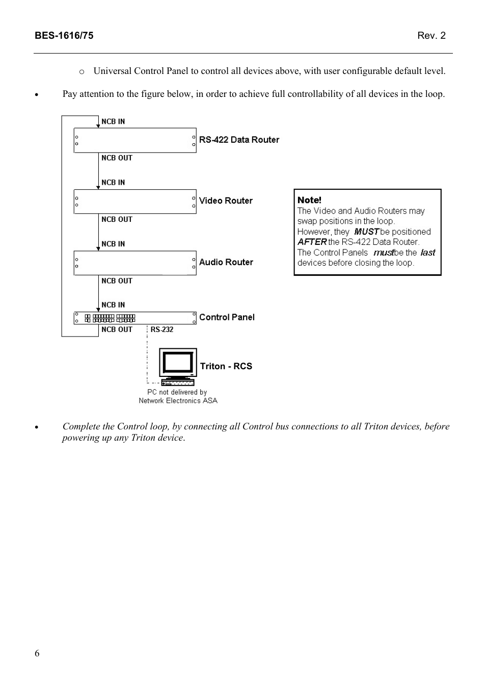 Grass Valley TTN-BES-1616/75 User Manual | Page 14 / 23