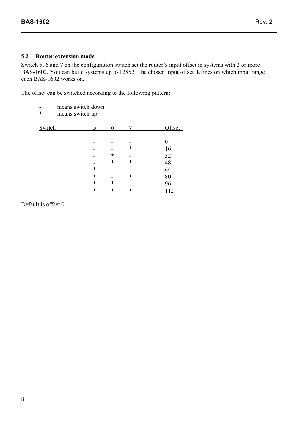 Router extension mode | Grass Valley TTN-BAS-1602 User Manual | Page 16 / 22
