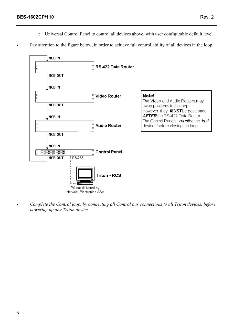 Grass Valley TTN-BES-1602CP/110 User Manual | Page 14 / 23